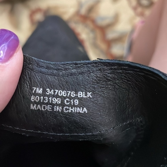 FRYE black suede cutout bootie Size 7 - Picture 5 of 6